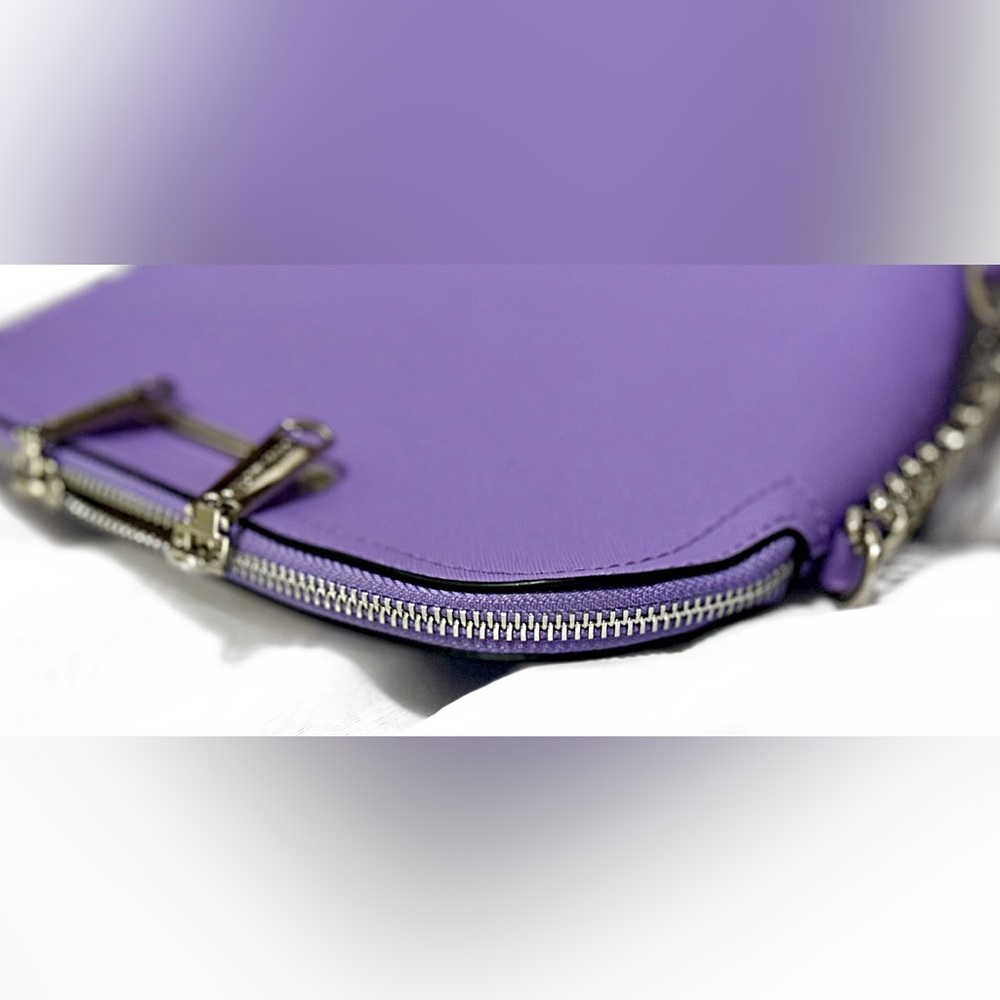 *NWOT Steve Madden Lavender Saffiano Crossbody Bag with Silver Hardware - Picture 5 of 11